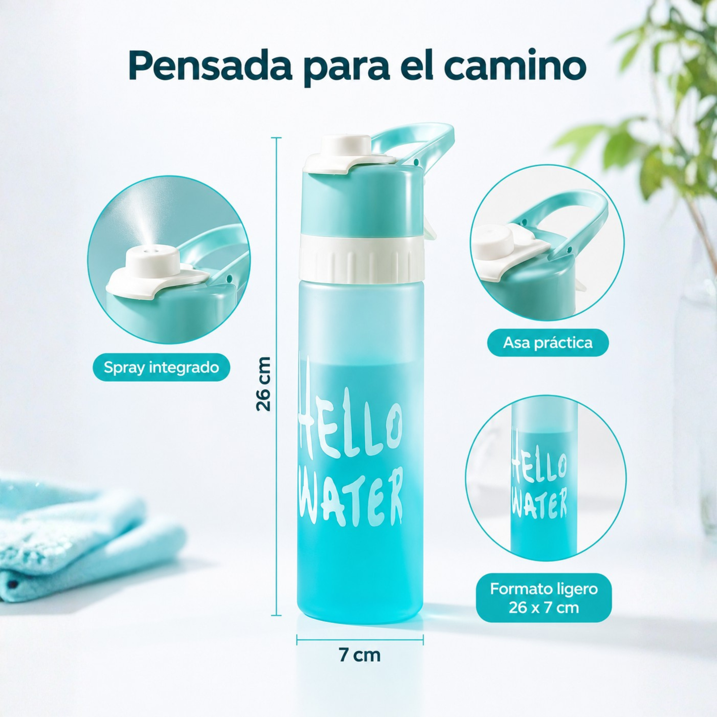 AquaBreezz Botella 2 en 1